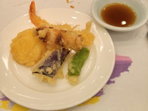 ナスパニューオータニの天ぷら