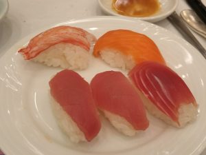 ナスパニューオータニの握り寿司